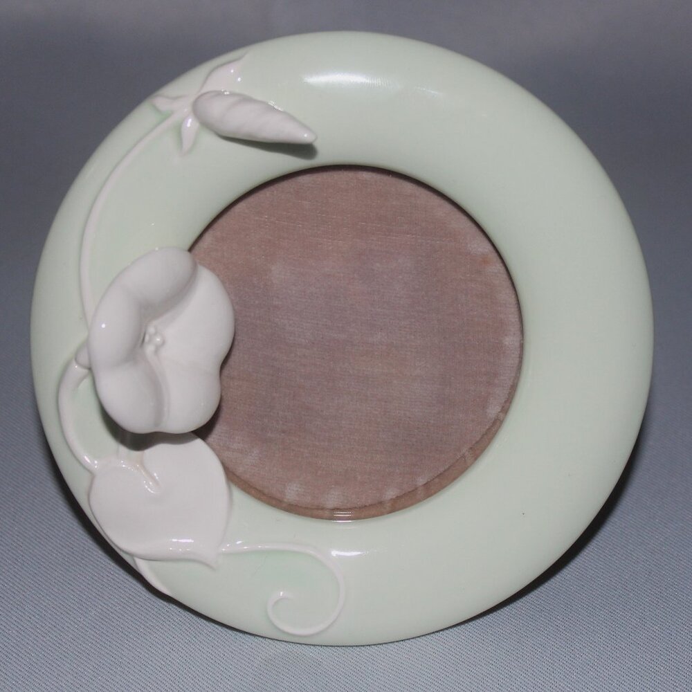 Fitz & Floyd Round Photo Frame | Vintage Picture Frame